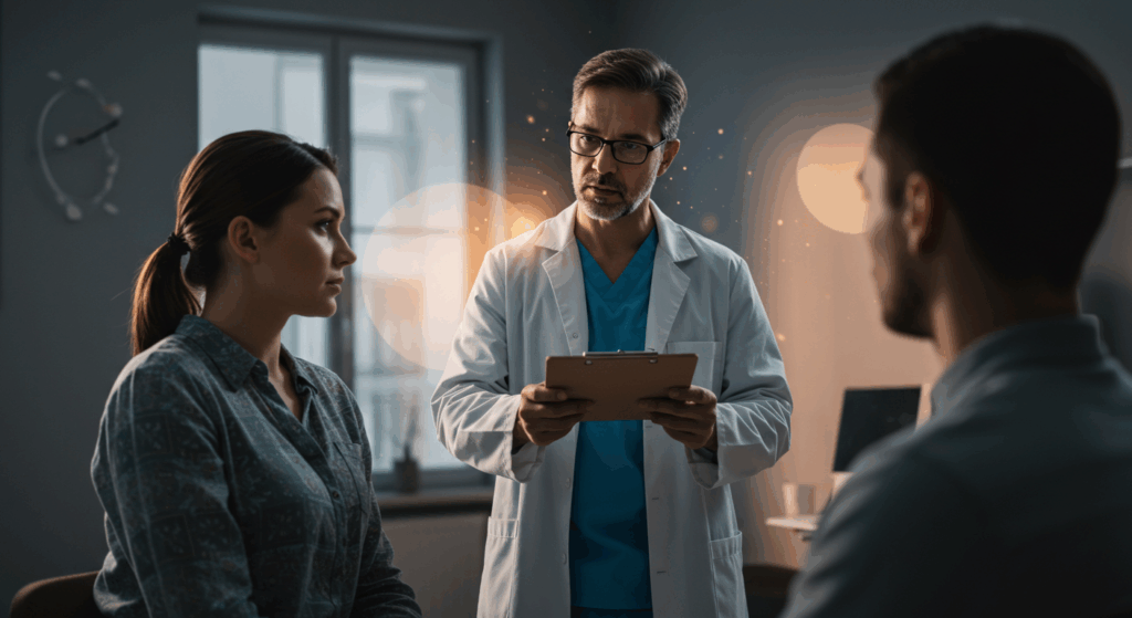 Família preocupada tentando ajudar um ente querido com alcoolismo; métodos seguros de apoio