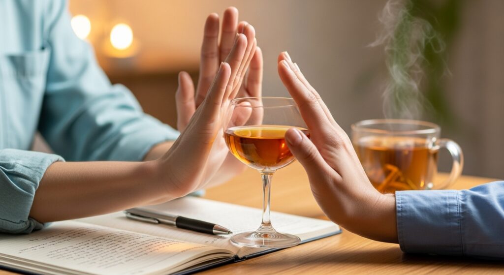 Grupo-de-apoio-mutuo-oferecendo-suporte-emocional-para-pessoas-controlando-impulso-de-beber-alcool