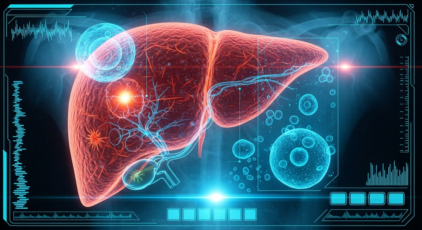 fígado saudável ao lado de um fígado com danos provocados pelos efeitos do álcool no fígado.
