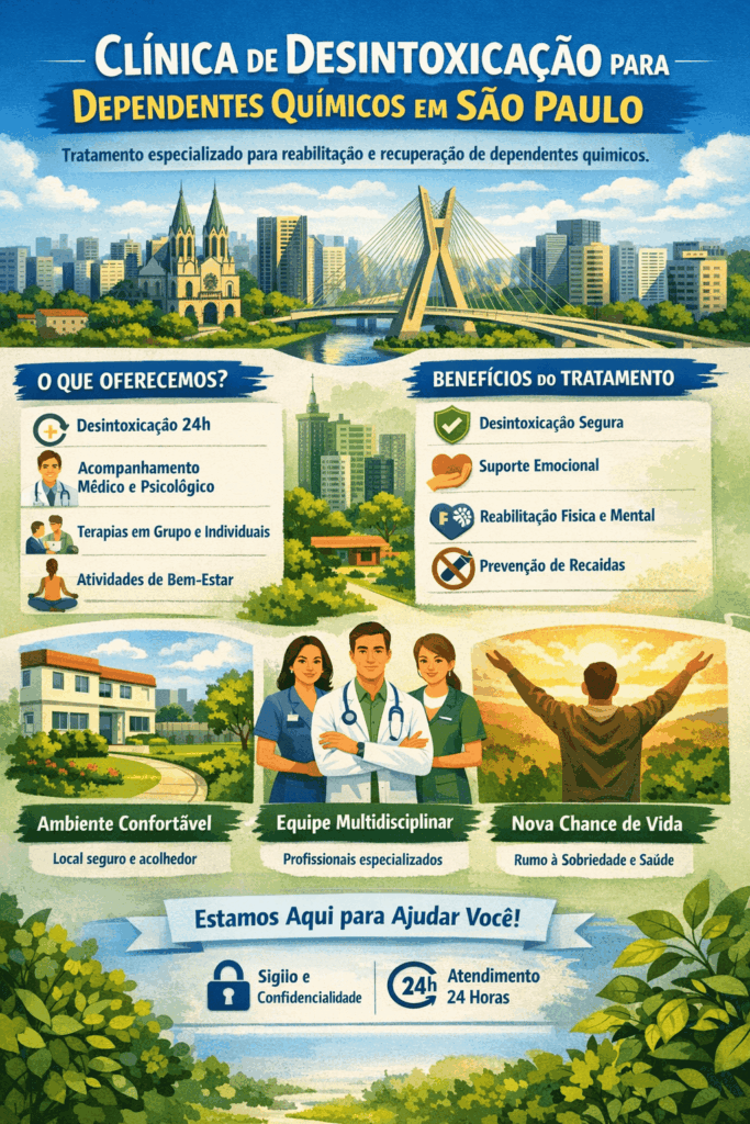Tratamento de desintoxicação para dependência química em SP