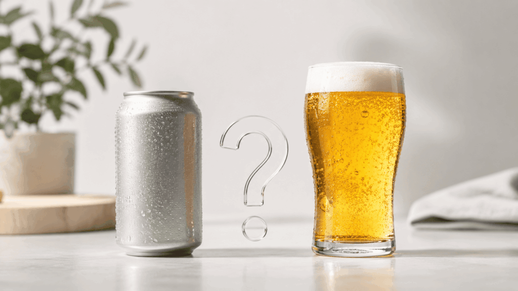 cerveja sem álcool no copo