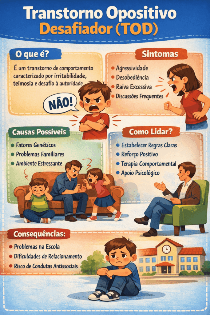 Sinais do Transtorno Opositivo Desafiador em Crianças