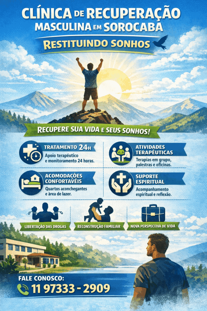 Clínica de Recuperação Masculina em Sorocaba