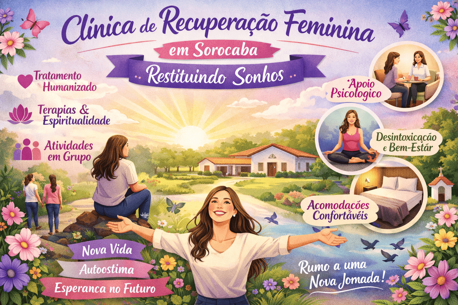 Clínica de recuperação feminina em Sorocaba com equipe especializada