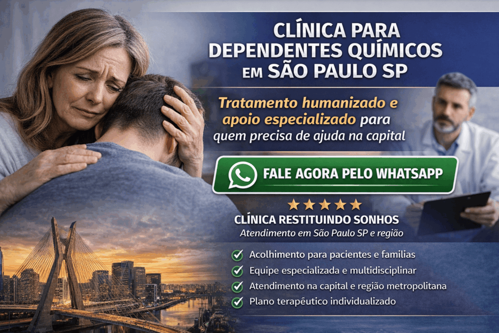 Apoio para dependentes químicos em São Paulo