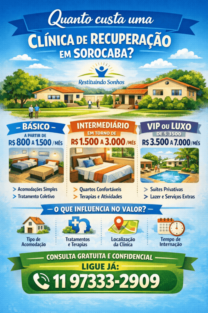 Preço de internação para dependentes em Sorocaba