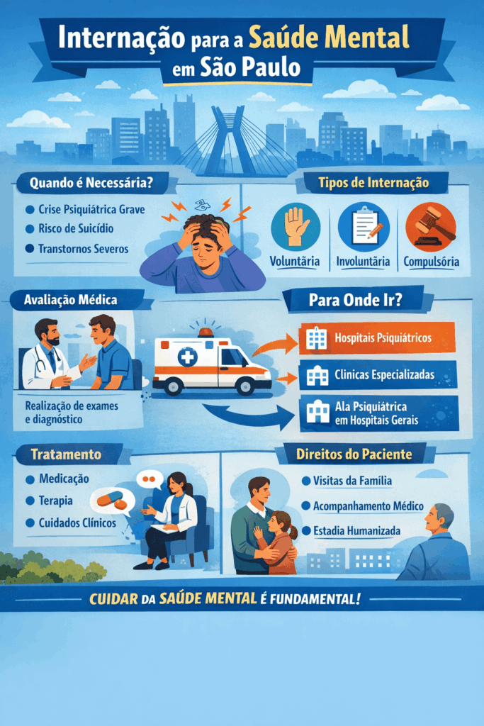Tipos de Internação para a Saúde Mental no Brasil