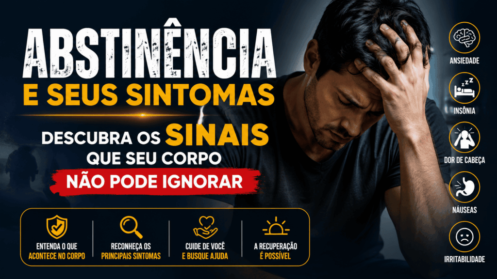 pessoa com sinais de abstinência