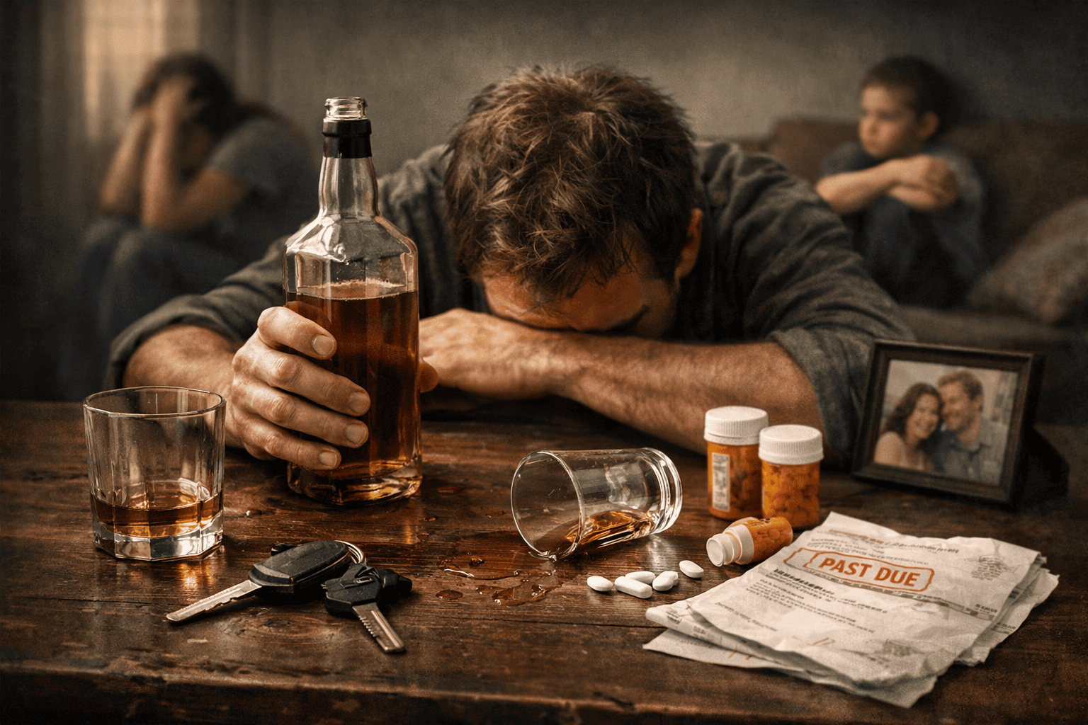 Efeitos do alcoolismo no corpo e na saúde mental
