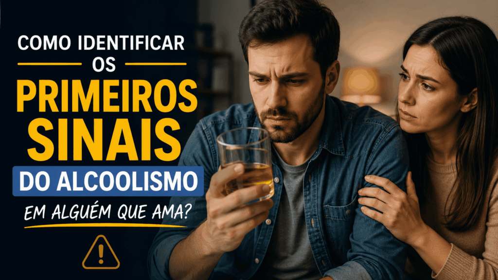 Pessoa preocupada segurando bebida: Como Identificar os Primeiros Sinais do Alcoolismo