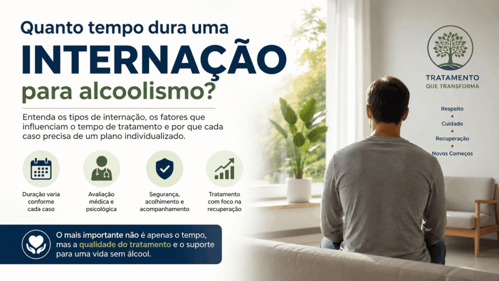 Internação para alcoolismo com apoio profissional