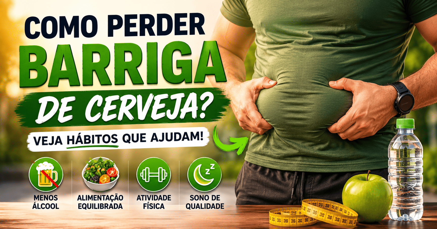 Como perder barriga de cerveja