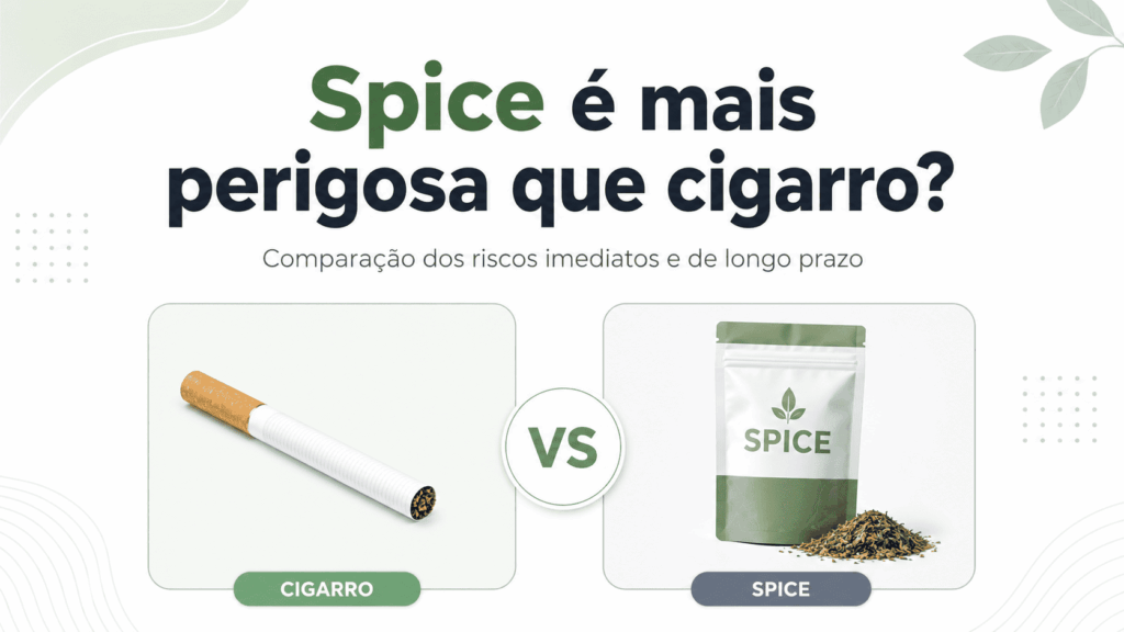 Spice e cigarro lado a lado