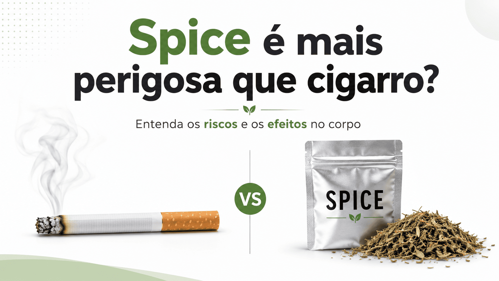 Comparação entre Spice e cigarro