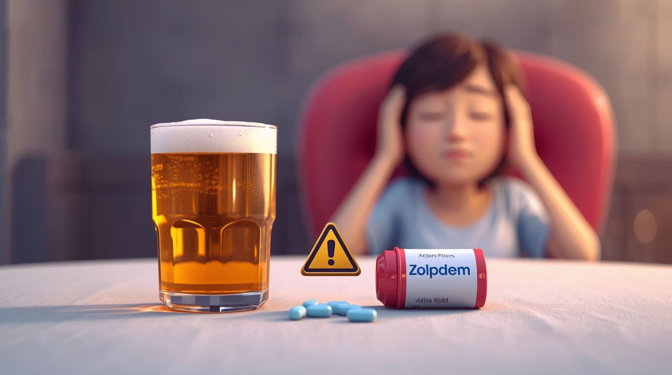 Álcool e zolpidem pode misturar