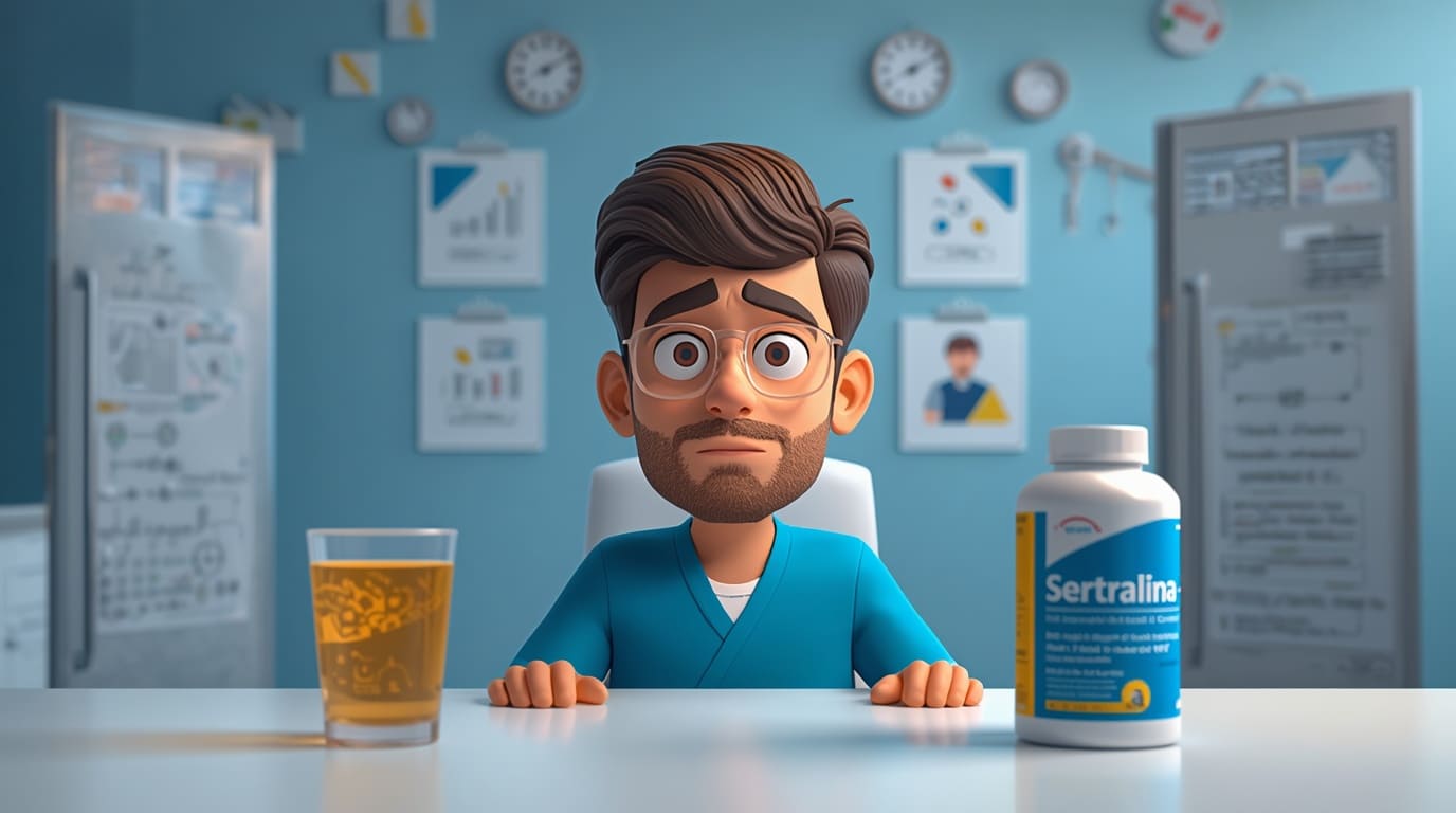 Pode misturar Álcool com Sertralina?